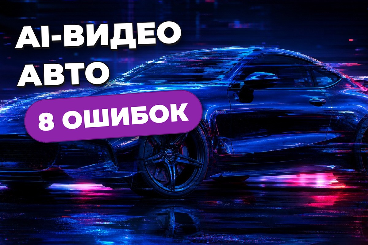 AI-видео автомобиля для объявления: 8 ошибок