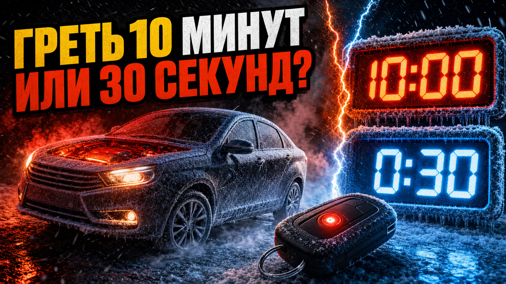 Автозапуск Vesta работает 10 минут, а в мороз ехать инструкция советует через 30 секунд. Зачем мотору остальные 9,5?
