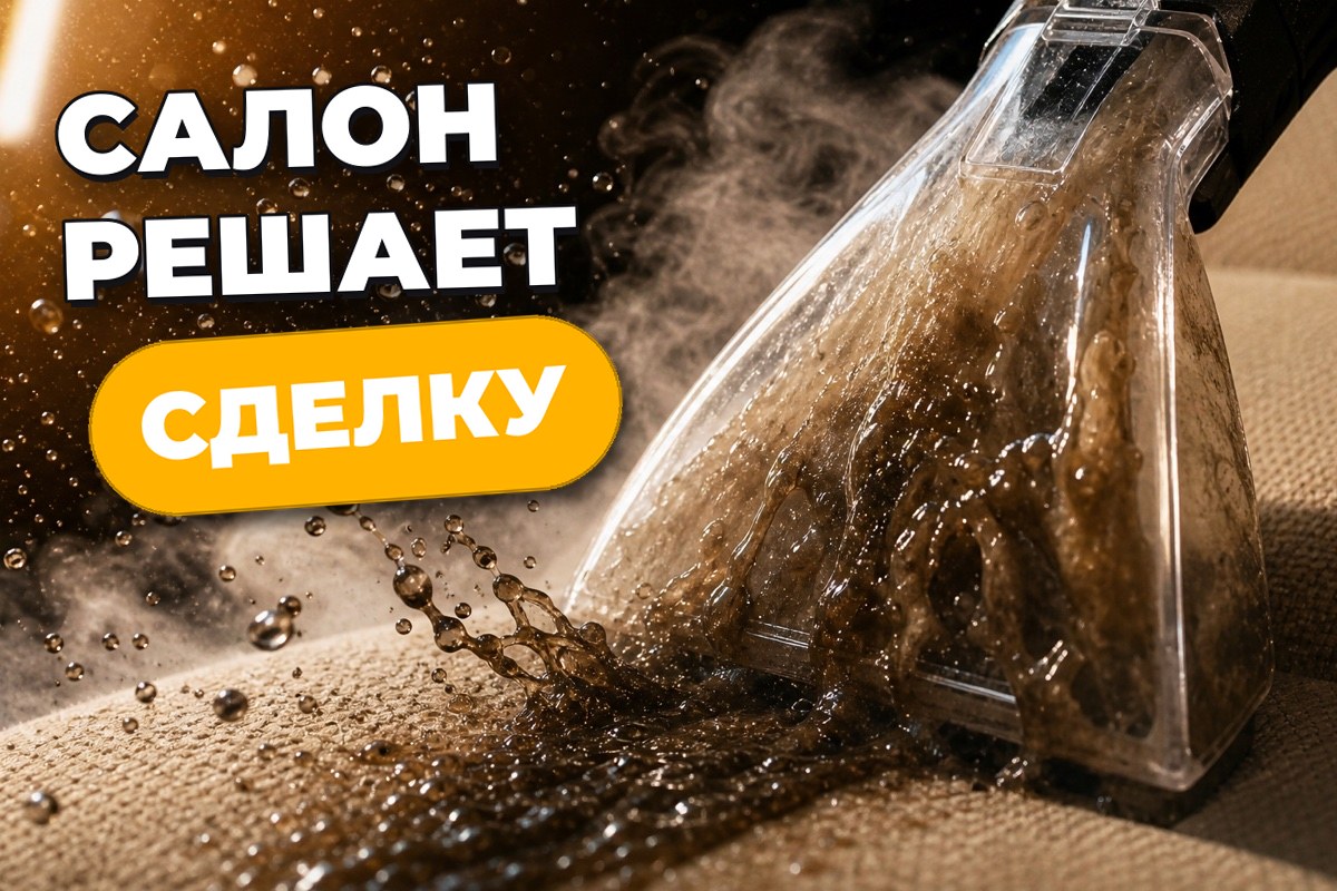 Химчистка салона перед продажей: этапы, цена и приёмка