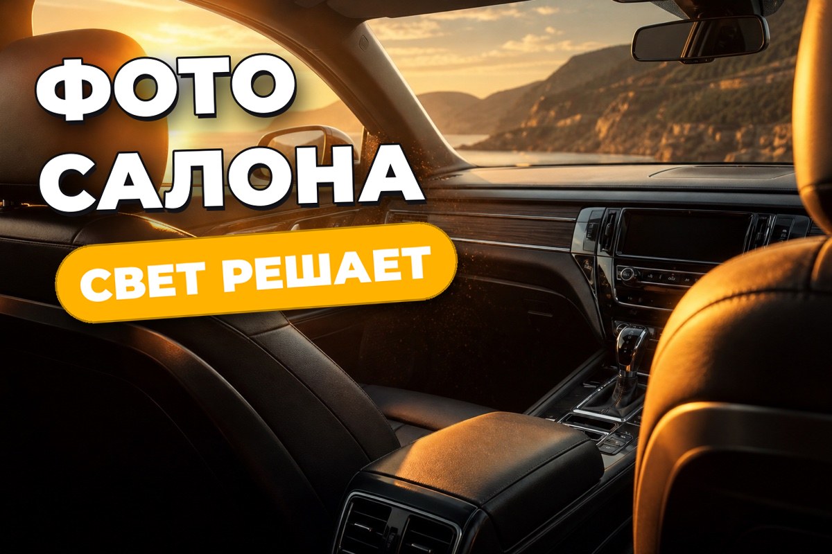 Как сделать фото салона автомобиля для продажи: свет и ракурсы