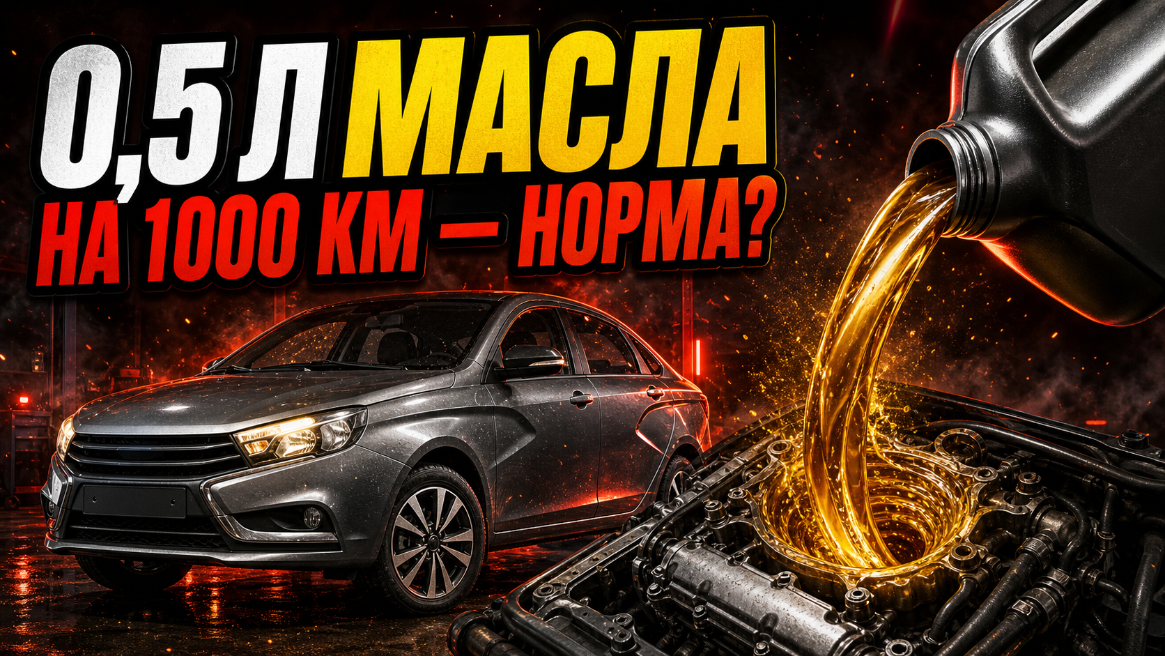 Руководство Vesta допускает до 0,5 литра масла на 1000 км. Почему это не «здоровая норма» и когда уже пора в сервис?