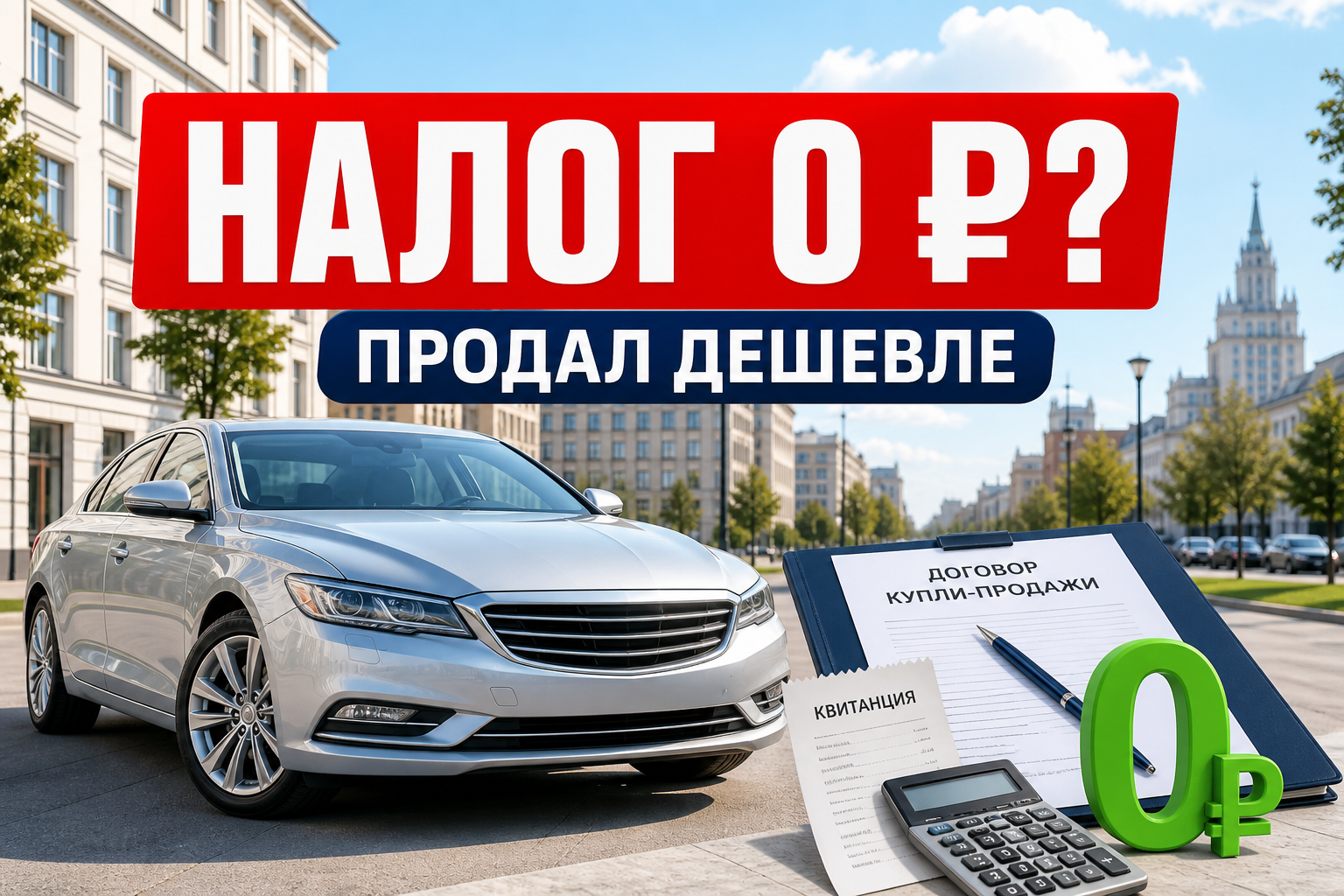 Налог при продаже авто дешевле покупки: когда НДФЛ будет 0 ₽