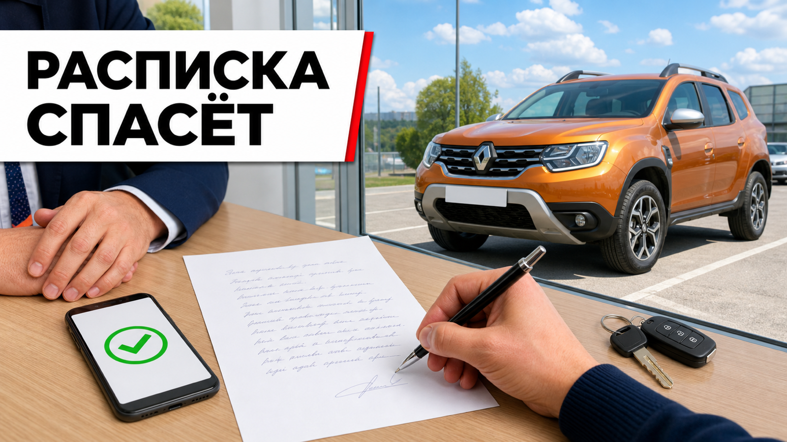 Расписка о получении денег за автомобиль: какие данные обязательны